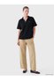 LCW EVERYDAY Black Interlock Plain Standard & Regular Short-Sleeve Women's T-Shirt, with the ALITA CITY Touch - 2
