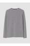 TWO MT SHOP QUALITY LCW EVERYDAY Ecru Rib Knit Checkered Slim-Fit Long-Sleeve Women's Bodysuit - 2