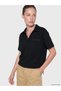 LCW EVERYDAY Black Interlock Plain Standard & Regular Short-Sleeve Women's T-Shirt, with the ALITA CITY Touch
