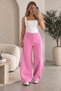 Beliska Pink 3-Ply Curled-Hem Adjustable Elastic Waistband with Pockets and Drawstring, Thick Oversized Oversized Sweatpants - 3