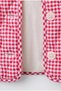 Girls' Pink Cherry Plaid Quilted Jacket - 5