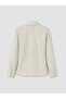 TWO MT SHOP QUALITY LCW STUDIO Ecru Double-Breasted Tie-Detail Button-Down Striped Women's Shirt - 6
