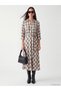 LCW STUDIO Ecru Gabardine Plaid Standard & Regular Shirt Collar Long-Sleeve Shirt Dress—The ALITA CITY Difference