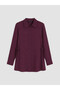 TWO MT SHOP QUALITY LCW EVERYDAY Women's Purple Tie-Detail Shirt Tunic - 5