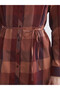LCWAIKIKI Classic Purple Plaid Women's Shirt-Tunic with Belted Design—The ALITA CITY Difference - 3