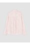 LCW STUDIO Women's Pink Devore-Patterned Shirt, Featuring the ALITA CITY Touch - 6