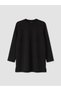LCW EVERYDAY Black Scuba Fabric Solid Oversized Women's Tunic—The ALITA CITY Way - 5