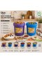 Qlux quick round storage bowl with lid, no. 2, colored, 600 ml, pack of 12. - 2