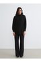Alita City Lcw Modest Black Knitwear Plain Loose & Baggy Women's Tunic with a Difference - 2
