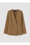 Alita City Lcw Modest Beige Plain Standard & Regular Women's Blazer Jacket with a Difference - 5