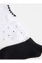 Nevavm White Patterned 3-Pack Women's Booties Socks with Difference - 2
