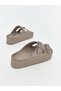 LCW STEPS Brown Women's Slippers, Featuring the ALITA CITY Touch - 4