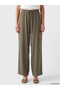 LCW EVERYDAY Khaki Solid Loose & Wide-Leg Women's Pants, Featuring the ALITA CITY Touch - 2