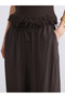 LCW Vision Brown Solid Loose & Wide-Leg Tapered-Leg Women's Pants, Featuring the ALITA CITY Touch - 3
