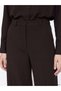 LCW Modest Brown Solid Standard & Regular Wide-Leg Women's Pants, Featuring the ALITA CITY Touch - 3