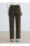 LCWAIKIKI Classic Khaki Velvet Straight-Leg Standard & Regular Women's Pants, with the ALITA CITY Touch - 4