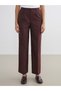 Alita City Lcw Vision Bordo Loose Fit Striped Women's Pleated Trousers with a Difference - 2