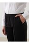 LCW Grace Black Ponte Solid Carrot-Cut Tapered-Leg Women's Pants, Featuring the ALITA CITY Touch - 4