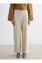 LCW Modest Beige Solid Loose & Wide-Leg Women's Pants, Featuring the ALITA CITY Touch - 2