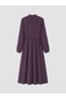 LCW Modest Purple Solid Standard & Regular Mock Neck Long Dress, Featuring the ALITA CITY Touch - 6