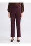 LCW Grace Burgundy Straight-Leg Standard & Regular Women's Pants, Featuring the ALITA CITY Touch - 2
