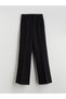 LCW Vision Black Straight-Leg & Slim-Fit Flared Women's Pants, Featuring the ALITA CITY Touch - 5