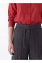 LCW Modest Anthracite Solid Loose & Wide-Leg Women's Pants, Featuring the ALITA CITY Touch - 3