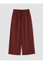 LCW EVERYDAY Orange Solid Standard & Regular Wide-Leg Women's Pants, Featuring the ALITA CITY Touch - 5