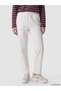 LCW Modest Ecru Gabardine Solid Standard & Regular Tapered-Leg Women's Pants, Featuring the ALITA CITY Touch - 2