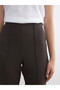 LCW Modest Brown Straight-Leg & Slim-Fit Flared Women's Pants, Featuring the ALITA CITY Touch - 6
