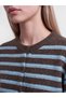 LCW Vision Blue Striped Short Women's Cardigan with Gencc Quality - 3