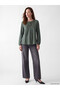 Trendy Picks from Kübra Butik: Tie-Detail Collar, Embroidered, Ruched Blouse - 3