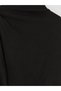 LCW Vision Black Ribbed Knit Sleeveless Women's Blouse with a Mock Neck, Featuring Gencc Quality - 6