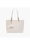 Metallic Accent Tote Bag with Pouch