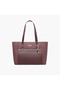 Textured Tote Bag with Charm