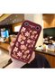 High-Quality, Tecno Spark Slim/Pova Slim-Compatible Case with a Scattered Yellow and Pink Floral Pattern in Burgundy
