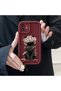 Realme C67 4G-Compatible Phone Case with Black Cat and Flower Print, Shock-Resistant - 3