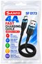 SF 0173 USB-A to Type-C Fast Charging Cable, 4A, 1m - 5