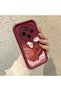 Redmi 14C 4G/5G Compatible Burgundy Case with Space Rabbit Design, Designed for Women - 2