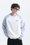 Oversized Color Block Sweatshirt - 2