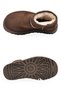 Women's Coffee-Colored Suede-Fur-Trimmed Heat-Retaining Sneaker Boots 696082 - 5