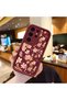 High-Quality Samsung Galaxy S25 Ultra-Compatible Case with a Scattered Yellow and Pink Floral Pattern in Burgundy
