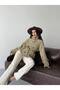 Women's Short Trench Coat with Mock Neck, Belted Design, and Button Detail—Stylish Jacket - 4