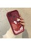 Poco C31 Compatible Burgundy Case with Space Rabbit Design, Designed for Women - 2