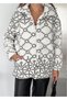 WOMEN'S PLUSH COAT, PATTERNED - 4