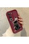 Vivo Y19S 4G/Y19S Pro Compatible Phone Case with Black Cat and Flower Print, Shock-Resistant - 2
