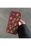 Samsung Galaxy A34-Compatible Burgundy Case with Rose and Butterfly Pattern, Designed Exclusively for Women—A Sophisticated and Stylish Design - 5