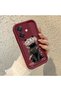 Oppo A3/A3X 4G/5G-Compatible Phone Case with Black Cat and Flower Print, Shock-Resistant - 2
