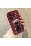 Tecno Pova 6/Pova 6 Pro Compatible Phone Case with Black Cat and Flower Print, Shock-Resistant - 2