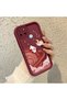 Realme C21Y/C25Y Compatible Burgundy Case with Space Rabbit Design, Designed for Women - 2